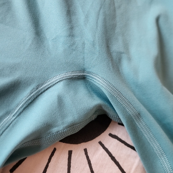 EUC Gymshark Training Cropped High-Waist Legging Capri Teal Women Xlarge - Picture 9 of 15